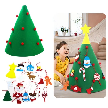 Multicolor 3D Felt Christmas Tree With Christmas Ornament Creative DIY Xmas Decorations Stylish Party Festival Ornaments
Multicolor 3D Felt Christmas Tree With Christmas Ornament Creative DIY Xmas Decorations Stylish Party Festival Ornaments