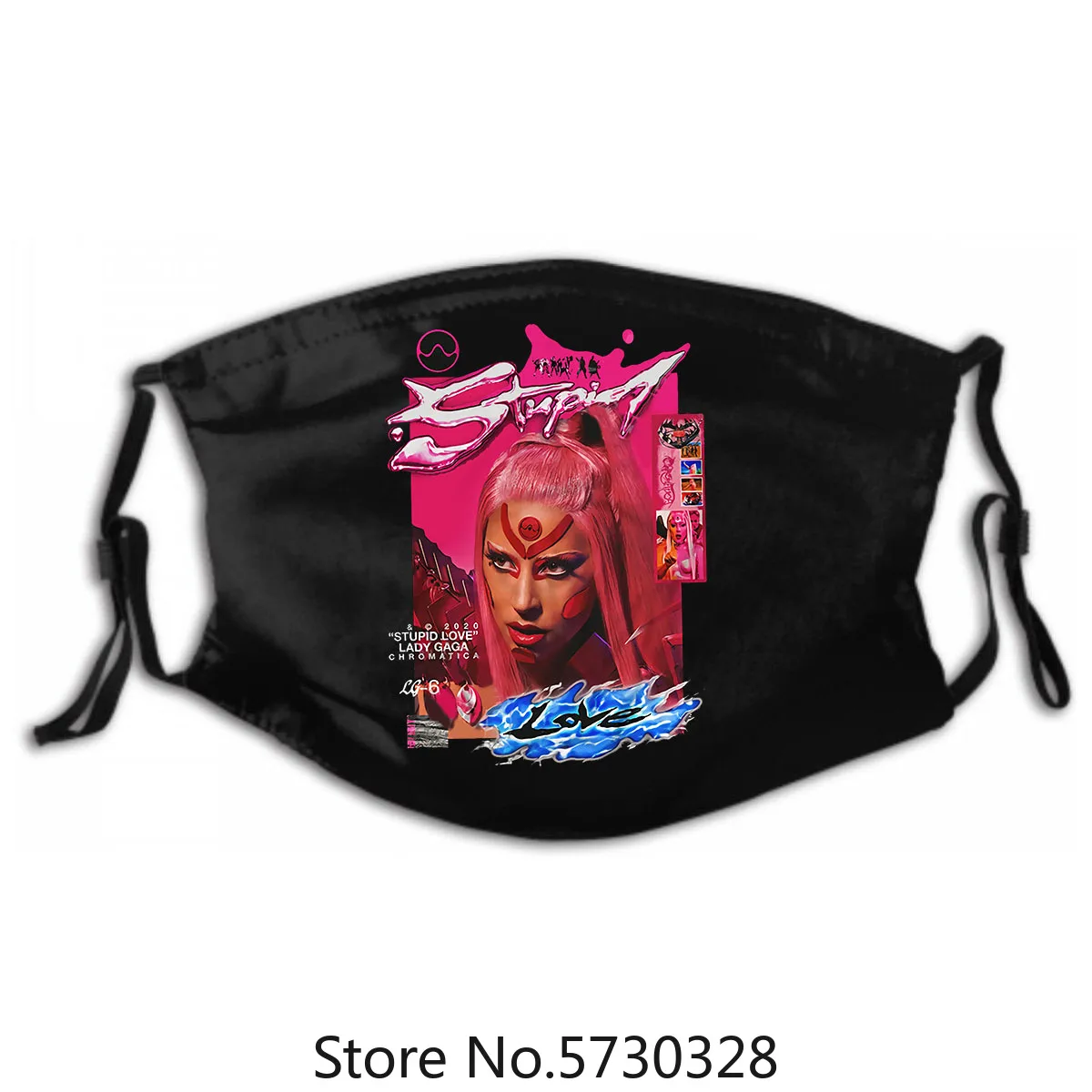Lady Gaga "Stupid Love" Pop New Inspired Washable Reusable Mask with PM2.5 Filters 5 Layers Unisex Mask. Chromatica 2020 Lg6
Lady Gaga "Stupid Love" Pop New Inspired Washable Reusable Mask with PM2.5 Filters 5 Layers Unisex Mask. Chromatica 2020 Lg6