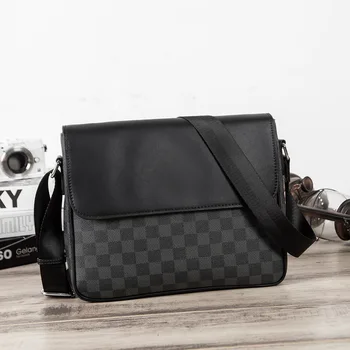 Fashion Men's Leather Handbag Designer Leather Business Diagonal Handbag Briefcase Plaid Classic Message Bag
Fashion Men's Leather Handbag Designer Leather Business Diagonal Handbag Briefcase Plaid Classic Message Bag