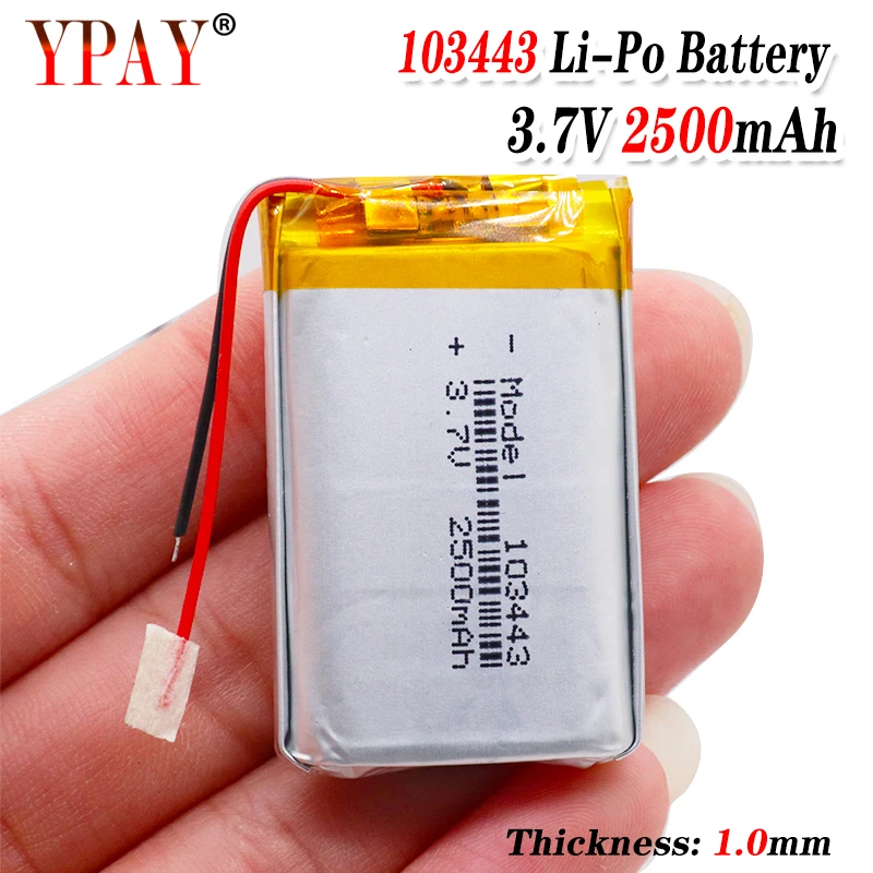 3 line Liter energy battery 3.7V lithium polymer battery 103443 2500MAH game machine MP3 MP4 MP5 lithium battery GPS navigator
3 line Liter energy battery 3.7V lithium polymer battery 103443 2500MAH game machine MP3 MP4 MP5 lithium battery GPS navigator