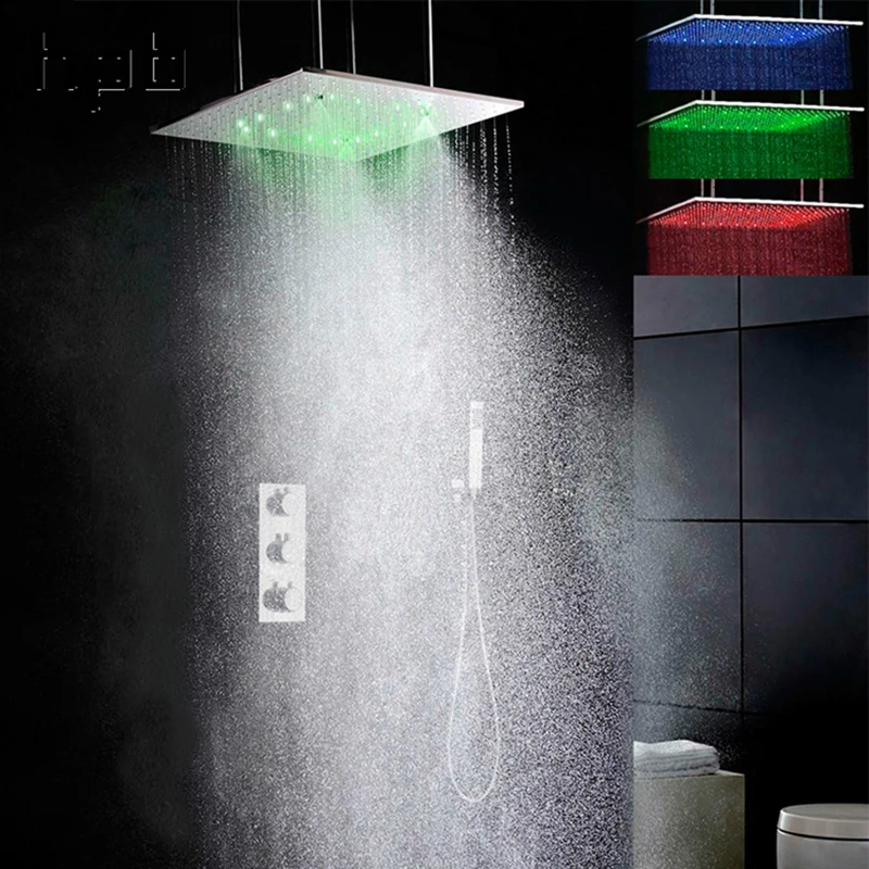HPB Luxury Bathroom Plumbing 3-Function Thermostatic Shower Faucet Trim with Rainfall & Atomizing Shower Head 007-20WL
HPB Luxury Bathroom Plumbing 3-Function Thermostatic Shower Faucet Trim with Rainfall & Atomizing Shower Head 007-20WL