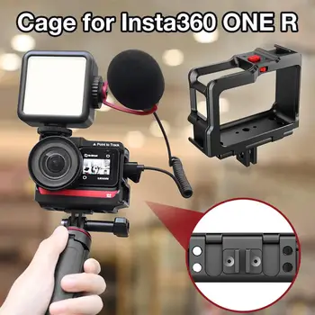 Aluminum Alloy Camera Cage Quick Release Buckle Camera Mounting Bracket Protective Housing Frame Cage For Insta360 ONE R
Aluminum Alloy Camera Cage Quick Release Buckle Camera Mounting Bracket Protective Housing Frame Cage For Insta360 ONE R