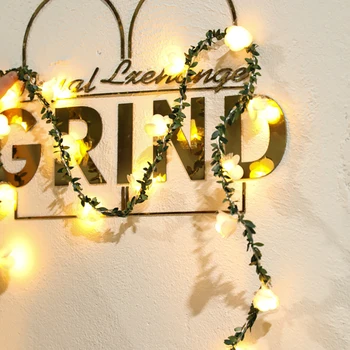 Artificial Plants String Light Green Leaf Vine Fairy Light String Maple Leave Rose Lamp Garland DIY Wedding Home Garden Lighting
Artificial Plants String Light Green Leaf Vine Fairy Light String Maple Leave Rose Lamp Garland DIY Wedding Home Garden Lighting