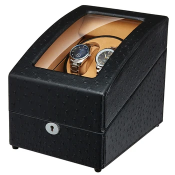 JQUEEN Automatic Black Ostrich Pattern Double Watch Winder with 3 Storage Wood Display Case Box 10 Modes
JQUEEN Automatic Black Ostrich Pattern Double Watch Winder with 3 Storage Wood Display Case Box 10 Modes