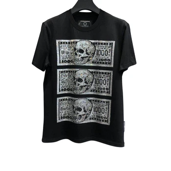 star bags PP Italian original design skull logo short sleeve round neck men's T-shirt high quality color diamond dollar pattern
star bags PP Italian original design skull logo short sleeve round neck men's T-shirt high quality color diamond dollar pattern