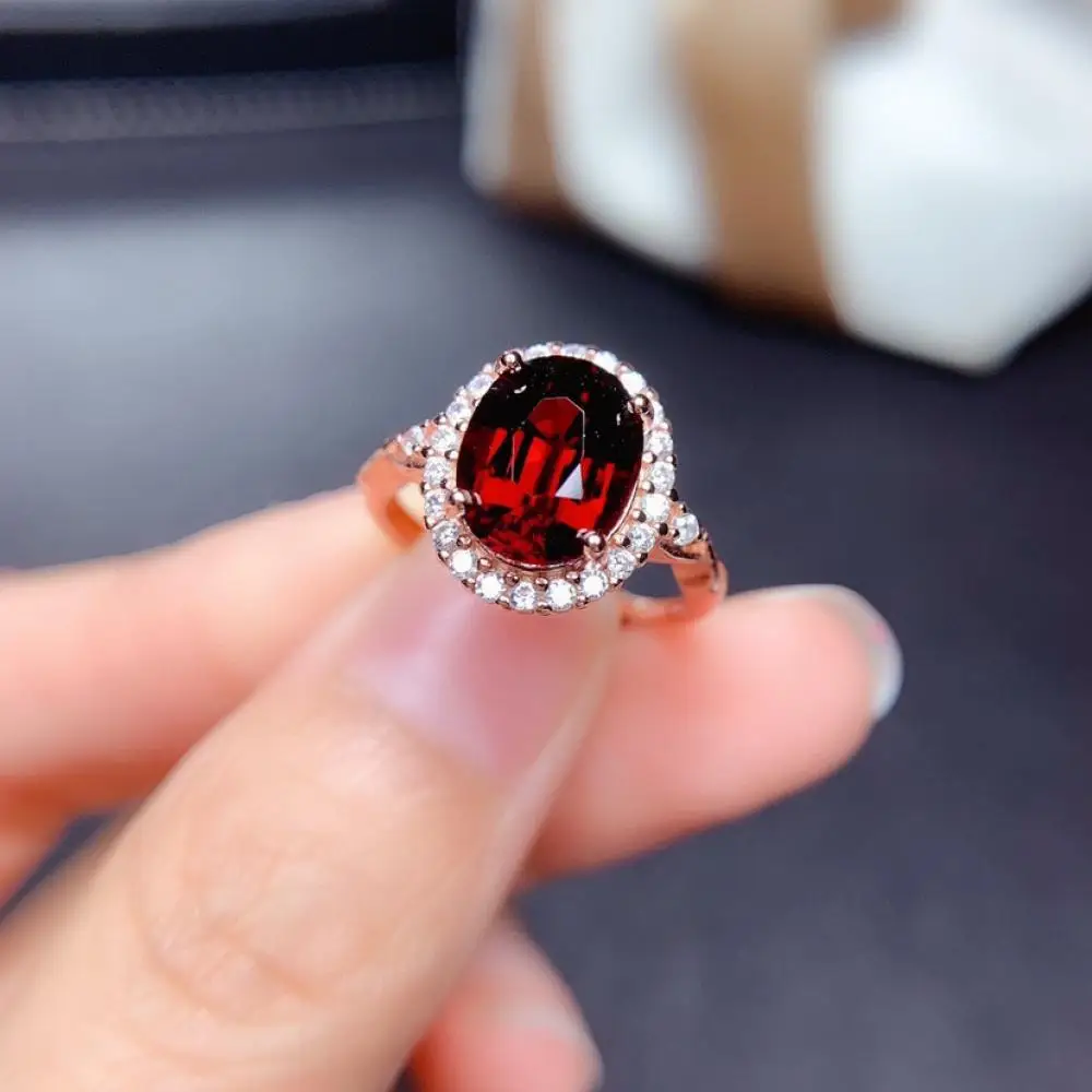 HOYON 14K Rose Gold Color Natural Garnet Ring for Woman Wedding Ring Origianl 925 Sliver Color Ruby Red Gem Jewelry Free Ship
HOYON 14K Rose Gold Color Natural Garnet Ring for Woman Wedding Ring Origianl 925 Sliver Color Ruby Red Gem Jewelry Free Ship
