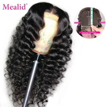 Mealid Brazilian Deep Wave Lace Closure Human Hair Wig 4X4 5x5 6x6 Lace Closure Hair Wigs Remy Preplucked With Baby Hair 150%
Mealid Brazilian Deep Wave Lace Closure Human Hair Wig 4X4 5x5 6x6 Lace Closure Hair Wigs Remy Preplucked With Baby Hair 150%