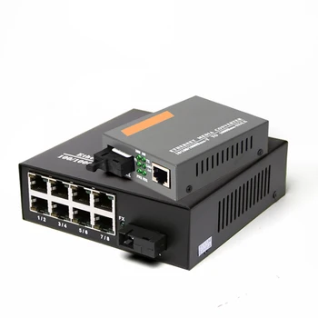 1Pair 1000Mbps Fiber Optic Media Converter Gigabit Mono modo 1 CH*SC 8 CH*RJ45 Transceiver 1 CH*SC 1 CH*RJ45 Receiver
1Pair 1000Mbps Fiber Optic Media Converter Gigabit Mono modo 1 CH*SC 8 CH*RJ45 Transceiver 1 CH*SC 1 CH*RJ45 Receiver