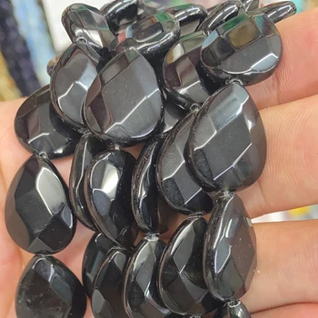 Natural Stone Faceted Black Agate Beads 8*11MM 13*18MM Onyx Loose Spacer Beads for Jewelry Making Diy Bracelet Necklace 15 Inch
Natural Stone Faceted Black Agate Beads 8*11MM 13*18MM Onyx Loose Spacer Beads for Jewelry Making Diy Bracelet Necklace 15 Inch
