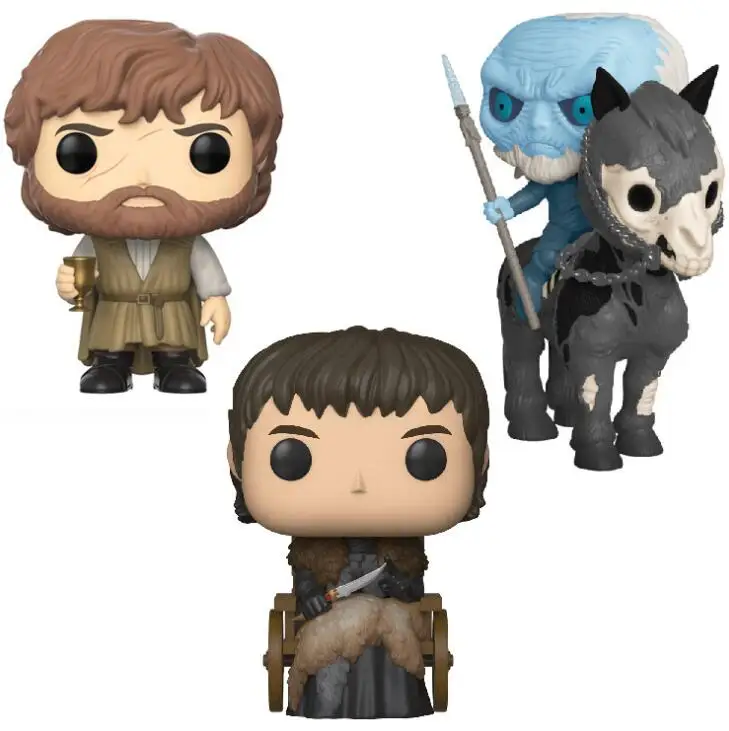 Funko Pop Game of Thrones Night King Mounted White Walker & Brandon Stark Tyrion Vinyl Action Figure Collectible Model Toys
Funko Pop Game of Thrones Night King Mounted White Walker & Brandon Stark Tyrion Vinyl Action Figure Collectible Model Toys