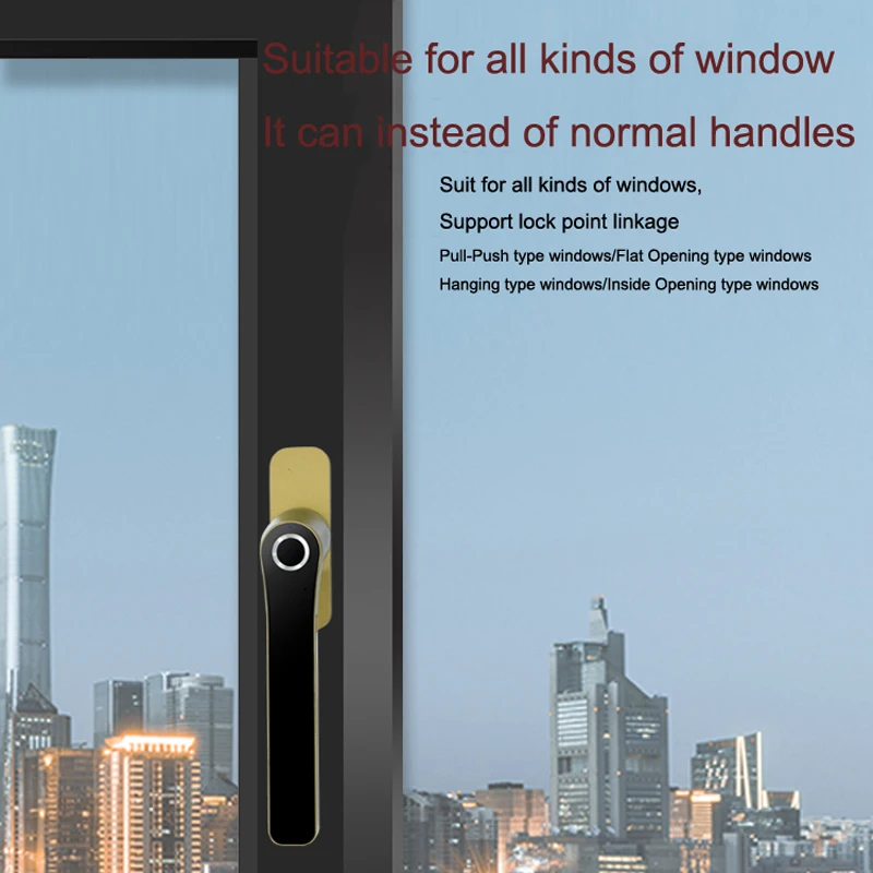 WAFU Smart Fingerprint Window Lock Zinc Alloy Electronic Fingerprint Handle Lock Keyless Entry Rechargeable Security Home Lever
WAFU Smart Fingerprint Window Lock Zinc Alloy Electronic Fingerprint Handle Lock Keyless Entry Rechargeable Security Home Lever