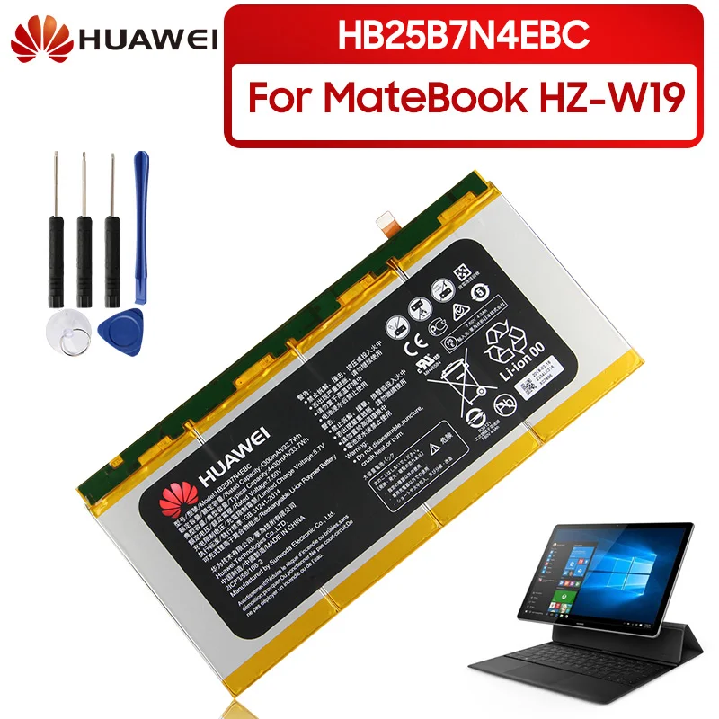 Original Replacement Battery For Huawei MateBook E MateBook HZ-W19 HB25B7N4EBC Genuine Tablet Battery 4430mAh
Original Replacement Battery For Huawei MateBook E MateBook HZ-W19 HB25B7N4EBC Genuine Tablet Battery 4430mAh