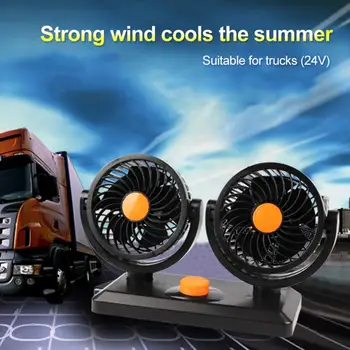 Portable Car Fan With Dual Head 360 Degree Rotation Variable Speed 12V/24V Auto Air Cooling Car Interior Accessories
Portable Car Fan With Dual Head 360 Degree Rotation Variable Speed 12V/24V Auto Air Cooling Car Interior Accessories