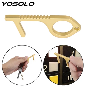 YOSOLO Non-contact Door Handle Key Chain Door Opener Keychain Press Elevator Tool Avoid Touching Key Buckle
YOSOLO Non-contact Door Handle Key Chain Door Opener Keychain Press Elevator Tool Avoid Touching Key Buckle