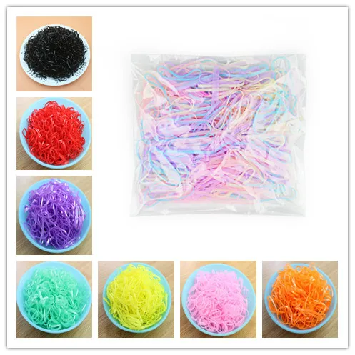 200/1000 pcs/bag children's hair with small color band and high elasticity rubber band hair rings Girl elastic hair rings Childr
200/1000 pcs/bag children's hair with small color band and high elasticity rubber band hair rings Girl elastic hair rings Childr