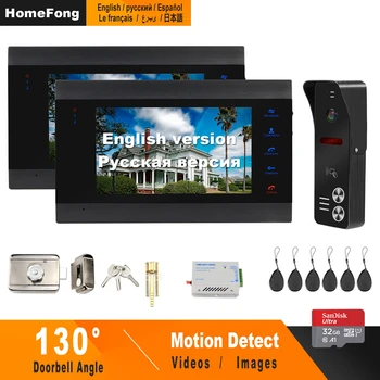 HomeFong Wired Video Intercom for Home Security Access Control System Support Two Apartments Video Door Phone With Electric Lock
HomeFong Wired Video Intercom for Home Security Access Control System Support Two Apartments Video Door Phone With Electric Lock
