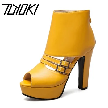 Tuyoki Plus Size 34-50 Women Summer Ankle Boots Zipper Peep Toe Shoes Women High Heels Boots Sexy Platform Party Club Footwear
Tuyoki Plus Size 34-50 Women Summer Ankle Boots Zipper Peep Toe Shoes Women High Heels Boots Sexy Platform Party Club Footwear