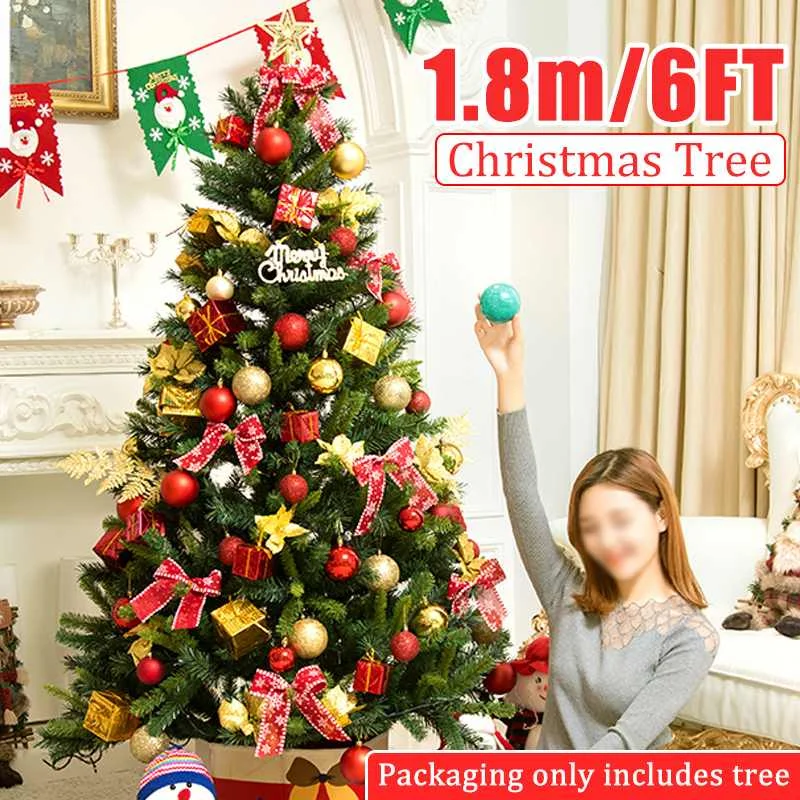 New Artificial Decorated Christmas Tree Green X-mas Plastic Tree 180cm New Year Home Ornaments Desktop Decor Christmas Tree
New Artificial Decorated Christmas Tree Green X-mas Plastic Tree 180cm New Year Home Ornaments Desktop Decor Christmas Tree