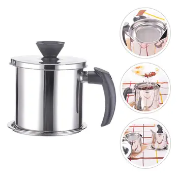 1 Set Oil Strainer Pot Fine Safe Chic Nice Grease Can Organizer Oil Can Container
1 Set Oil Strainer Pot Fine Safe Chic Nice Grease Can Organizer Oil Can Container