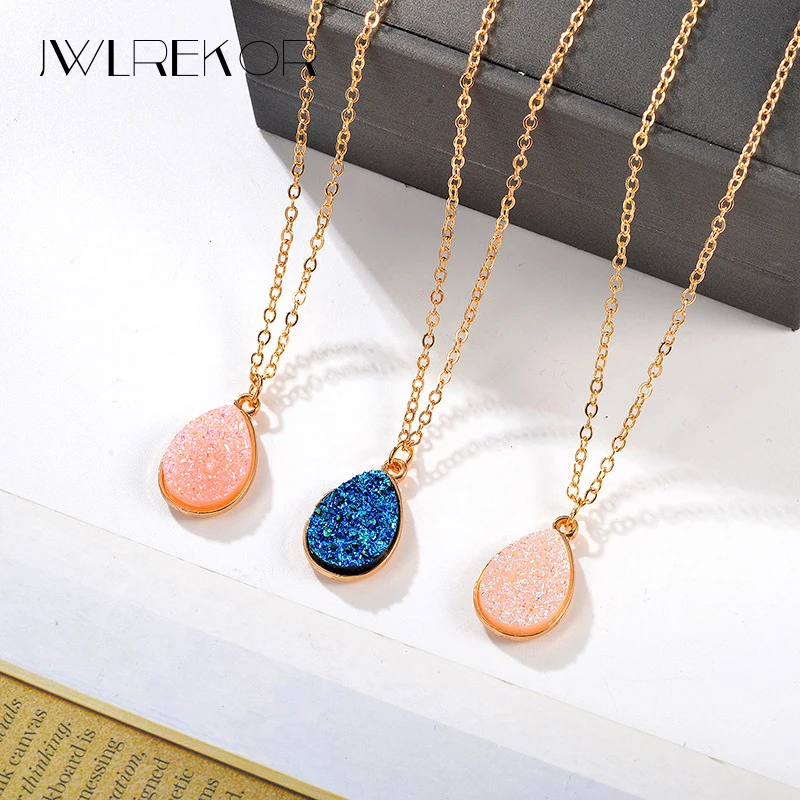 Collier Femme Charm Drop shape Stone Necklaces & Pendants for Women Crystal Bud Necklace Fashion Jewelry Kolye Collares
Collier Femme Charm Drop shape Stone Necklaces & Pendants for Women Crystal Bud Necklace Fashion Jewelry Kolye Collares