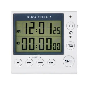 New Kitchen Timer Digital Countdown Timer 2 Channel Flashing LED for Lab Electronic Kitchen Homework Workout Cooking
New Kitchen Timer Digital Countdown Timer 2 Channel Flashing LED for Lab Electronic Kitchen Homework Workout Cooking