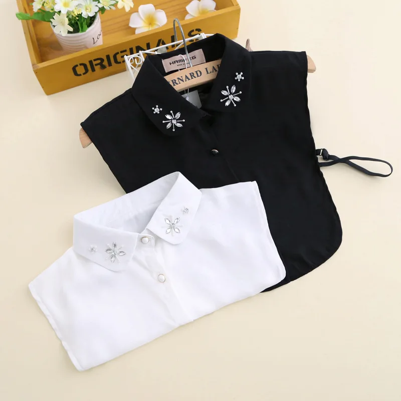 Women Shirt Detachable Collar Ladies Lapel Shirt Fake Collar Shinny White False Collars Blouse Tops Vest Female Faux Col
Women Shirt Detachable Collar Ladies Lapel Shirt Fake Collar Shinny White False Collars Blouse Tops Vest Female Faux Col