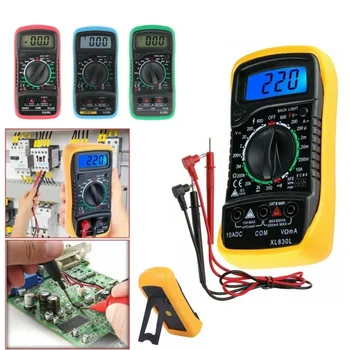 XL830L High Safety AC/DC Multimeter LCD Digital Volt Amp Ohm Tester Meter Voltmeter Ammeter Overload Protect With Probe
XL830L High Safety AC/DC Multimeter LCD Digital Volt Amp Ohm Tester Meter Voltmeter Ammeter Overload Protect With Probe