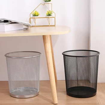 Metal Mesh Round Trash Can Kitchen without Lid Bucket Paper Basket Bedroom Office Rubbish Organizer Waste Bins Wrought Iron
Metal Mesh Round Trash Can Kitchen without Lid Bucket Paper Basket Bedroom Office Rubbish Organizer Waste Bins Wrought Iron