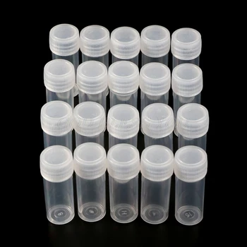 20Pcs 5ml Plastic Test Tubes Vials Sample Container Powder Craft Screw Cap Bottles for Office School Chemistry Supplies
20Pcs 5ml Plastic Test Tubes Vials Sample Container Powder Craft Screw Cap Bottles for Office School Chemistry Supplies