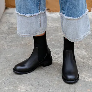 2020 New Fashion Women Genuine Leather Knitting Ankle Boots Winter New High Heels Party Night Club Shoes Woman Chelsea Boots
2020 New Fashion Women Genuine Leather Knitting Ankle Boots Winter New High Heels Party Night Club Shoes Woman Chelsea Boots