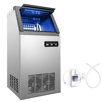 50KG/24Hr Commercial Ice Cube Maker Machine 110V Stainless Steel Digital Control Refrigeration Bar Home Restaurant Supermarket
50KG/24Hr Commercial Ice Cube Maker Machine 110V Stainless Steel Digital Control Refrigeration Bar Home Restaurant Supermarket