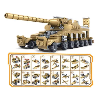 16 in 1 Tank Building Blocks Toys Mini figures Vehicle Aircraft Boy Educational Block Military Compatible LegoINGlys Bricks
16 in 1 Tank Building Blocks Toys Mini figures Vehicle Aircraft Boy Educational Block Military Compatible LegoINGlys Bricks