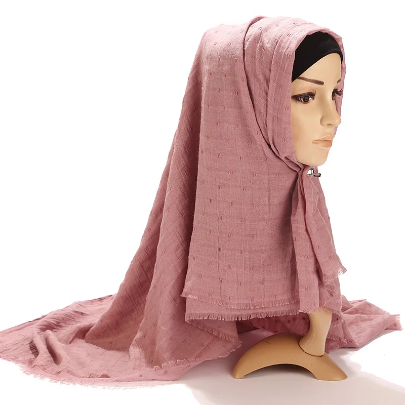 VKHD1031 New Fashion Women Solid Color Scarf Polka Dot Shawls Muslim Hijab Wraps Islamic Dubai Ramadan Arabic Headband Scarves
VKHD1031 New Fashion Women Solid Color Scarf Polka Dot Shawls Muslim Hijab Wraps Islamic Dubai Ramadan Arabic Headband Scarves