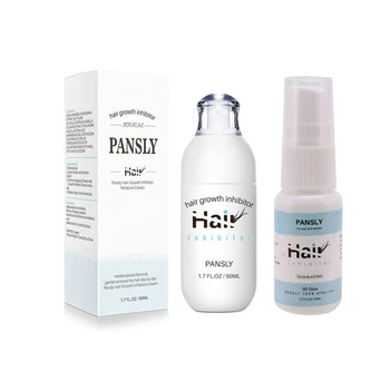 PANSLY 2Pcs Hair Growth Inhibitor Facial Removal Cream Spray Beard Bikini Body Armpit Painless - 50Ml & 20Ml 
PANSLY 2Pcs Hair Growth Inhibitor Facial Removal Cream Spray Beard Bikini Body Armpit Painless - 50Ml & 20Ml
