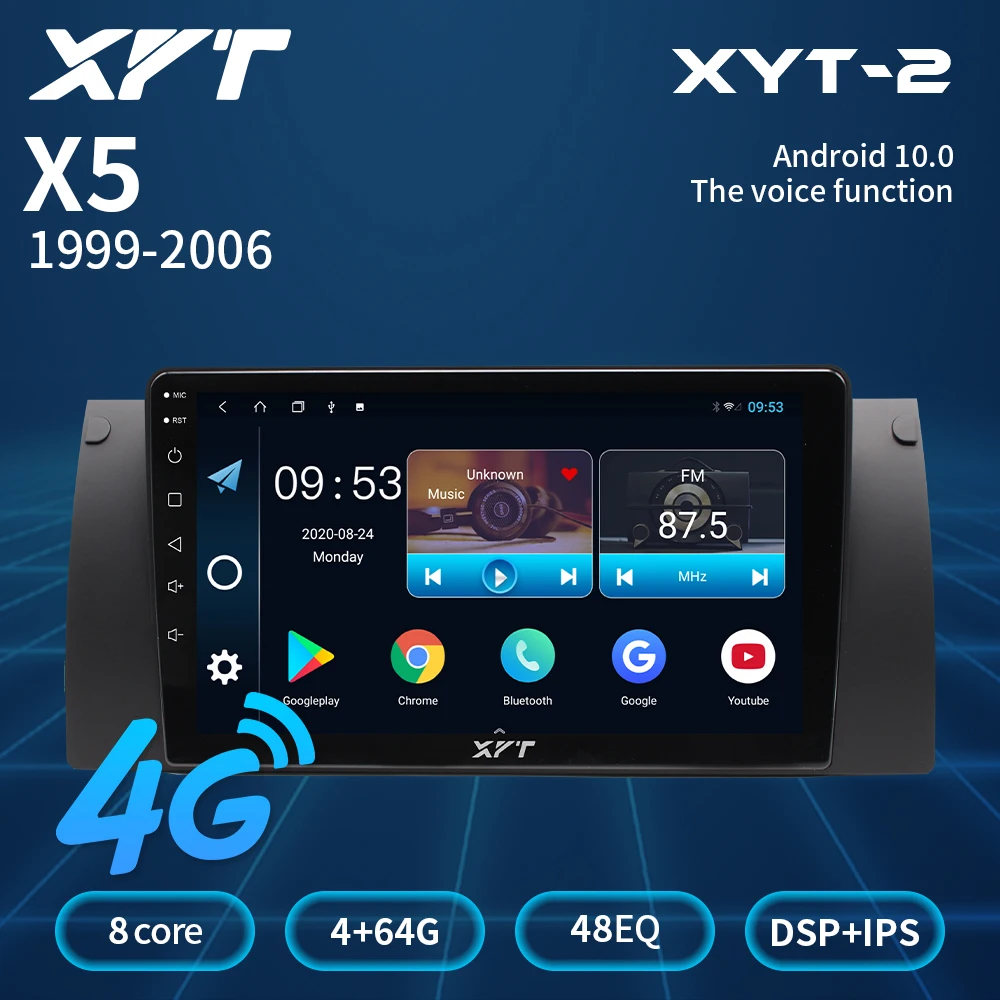 XYT For BMW X5 E39 E53 1999 - 2006 Car Radio Multimedia Video Player Navigation GPS Android 10 no 2din 2 din DVD
XYT For BMW X5 E39 E53 1999 - 2006 Car Radio Multimedia Video Player Navigation GPS Android 10 no 2din 2 din DVD