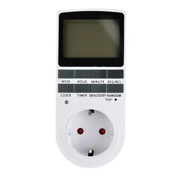 Mini Digital LCD 230V 16A Timer Switch Socket Outlet Plug-in Time Control for Kitchen Electric Appliance EU Plug with Colock
Mini Digital LCD 230V 16A Timer Switch Socket Outlet Plug-in Time Control for Kitchen Electric Appliance EU Plug with Colock
