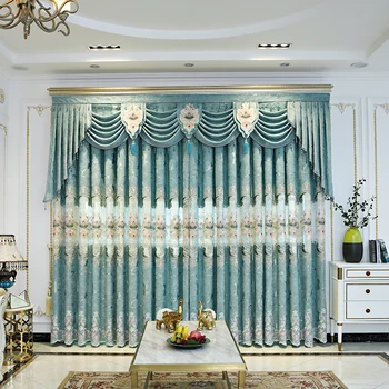 2020 new high-end European style living room curtains, sun-shading hollow embroidery simple European household finished curtains
2020 new high-end European style living room curtains, sun-shading hollow embroidery simple European household finished curtains