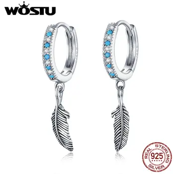 WOSTU Vintage New 925 Sterling Silver Retro Leather Feather stud Earrings for Women Black Cubic Zircon Wedding Jewelry CQE898
WOSTU Vintage New 925 Sterling Silver Retro Leather Feather stud Earrings for Women Black Cubic Zircon Wedding Jewelry CQE898