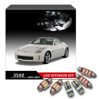 7Pcs Error Free Bright White LED Interior Lights Kit For 2003-2009 Nissan 350Z Map Light Trunk License Plate Bulbs Replacement
7Pcs Error Free Bright White LED Interior Lights Kit For 2003-2009 Nissan 350Z Map Light Trunk License Plate Bulbs Replacement