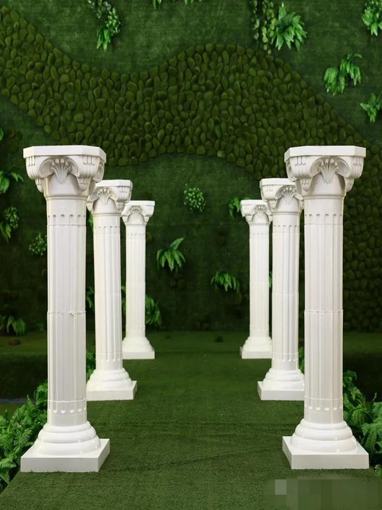 Белые пластиковые римские колонны дорога для свадебных сувениров украшения