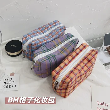 South Korea Insbm Style Color Vintage Pattern Makeup Bag Large Capacity Plaid Storage Wash Bag Portable Pencil Case
South Korea Insbm Style Color Vintage Pattern Makeup Bag Large Capacity Plaid Storage Wash Bag Portable Pencil Case