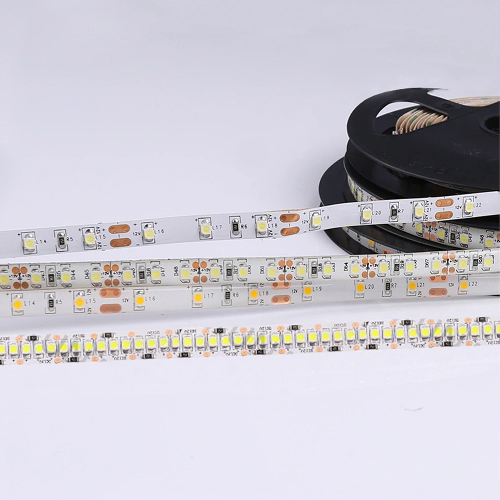 

DC 5V 12V 24V 2835 Led Strip 5m 300 600 2400 Led Pixels Tape SMD 3528 Fiexible Light Bar Strips Under Cabinet Lighting Backlight