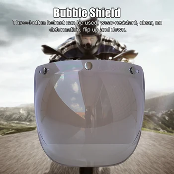Durable Scratch Resistant Dustproof Frame Windshield 3 Snap Retro Bubble Visor Riding Universal Motorcycle Helmet Lens Set
Durable Scratch Resistant Dustproof Frame Windshield 3 Snap Retro Bubble Visor Riding Universal Motorcycle Helmet Lens Set