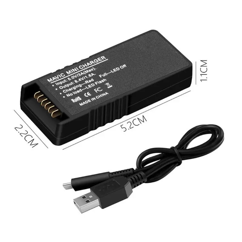 1 Pc QC3.0 Quick Charge Adapter Battery Charger USB Charging Adapter With Charging Cable for DJI Mavic Mini Drone Accessories
1 Pc QC3.0 Quick Charge Adapter Battery Charger USB Charging Adapter With Charging Cable for DJI Mavic Mini Drone Accessories