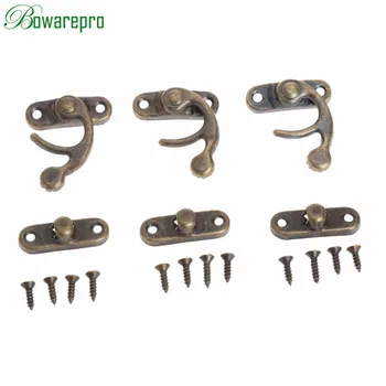 12pcs 28x28mm Vintage Hardware Hasps Metal Decorative Jewelry Gift Wine Wooden Box Hasp Antique Suitcase Latch Hook With Screws
12pcs 28x28mm Vintage Hardware Hasps Metal Decorative Jewelry Gift Wine Wooden Box Hasp Antique Suitcase Latch Hook With Screws