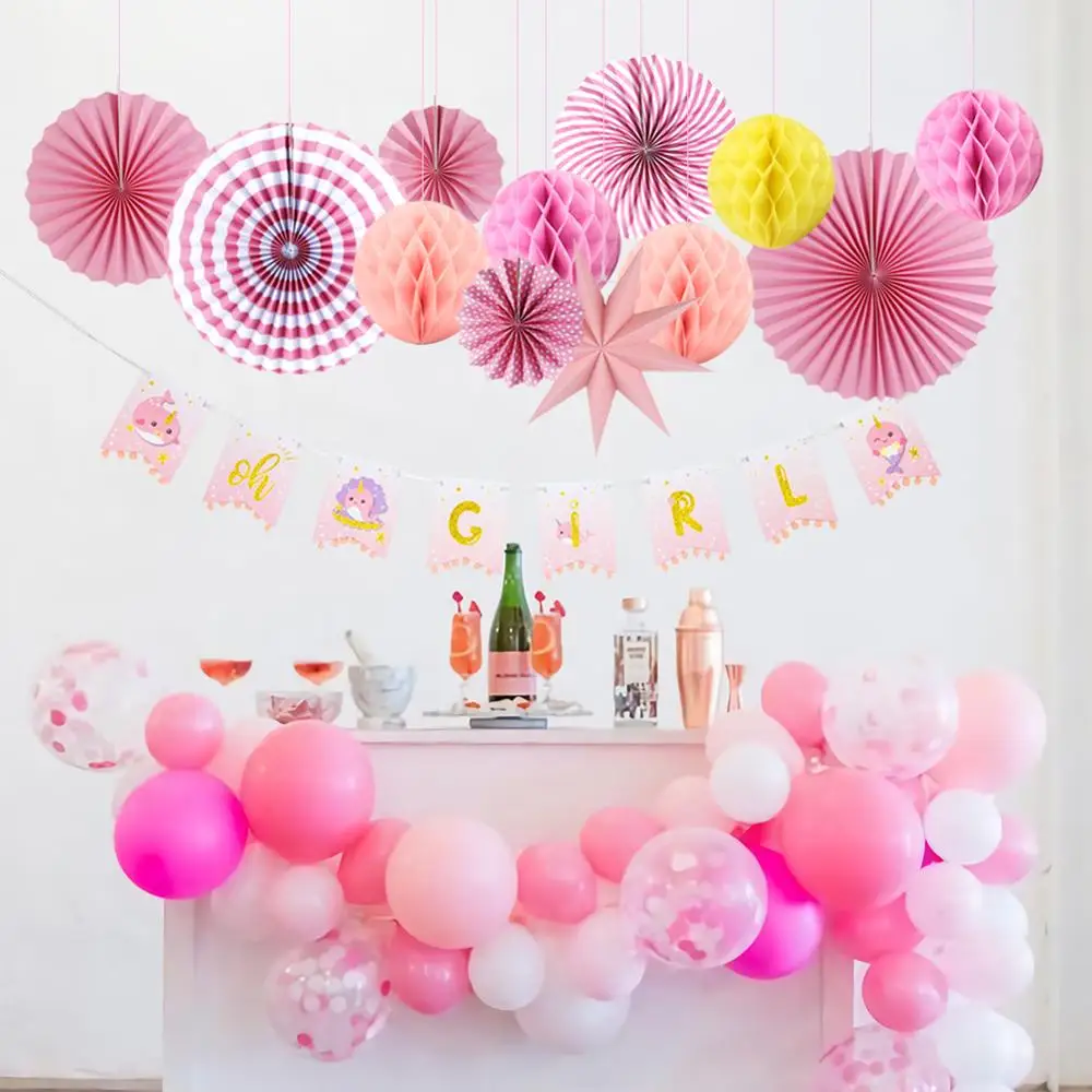 13PCS/SET Baby Shower Decor Girl Pink Nine-pointed Paper Star Oh Girl Garland Banner Paper Folding Fans Sweet Baptism Decoration
13PCS/SET Baby Shower Decor Girl Pink Nine-pointed Paper Star Oh Girl Garland Banner Paper Folding Fans Sweet Baptism Decoration