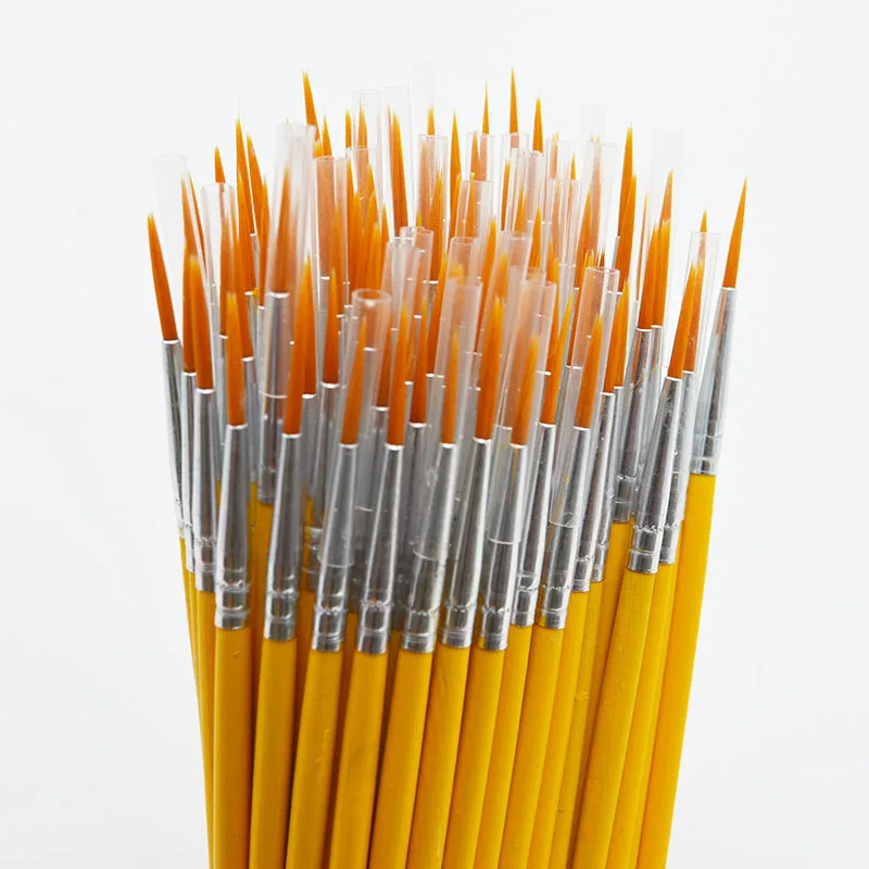 10 шт./компл. длинный хвост nylonhair крючок линия Ручка Кисть для рисования детей DIY