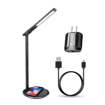 QI LED Desk Lamp Wireless Charger USB Charging Touch Switch Brightness Adjustable Eye Protection Reading Light Study Table Lamp
QI LED Desk Lamp Wireless Charger USB Charging Touch Switch Brightness Adjustable Eye Protection Reading Light Study Table Lamp