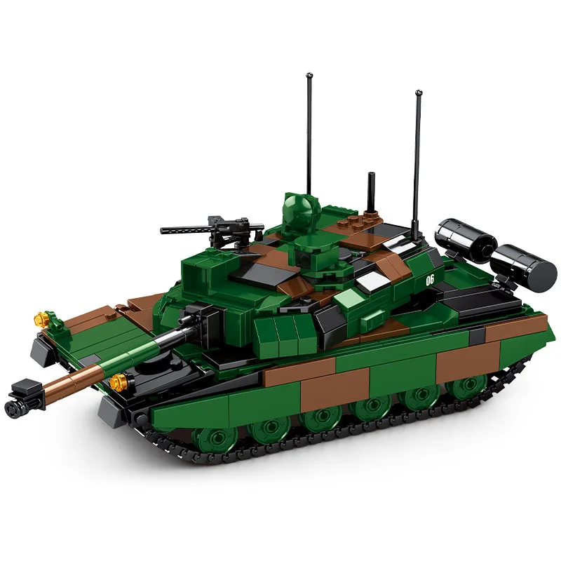 Набор блоков для сборки классического военного танка Вторая мировая война