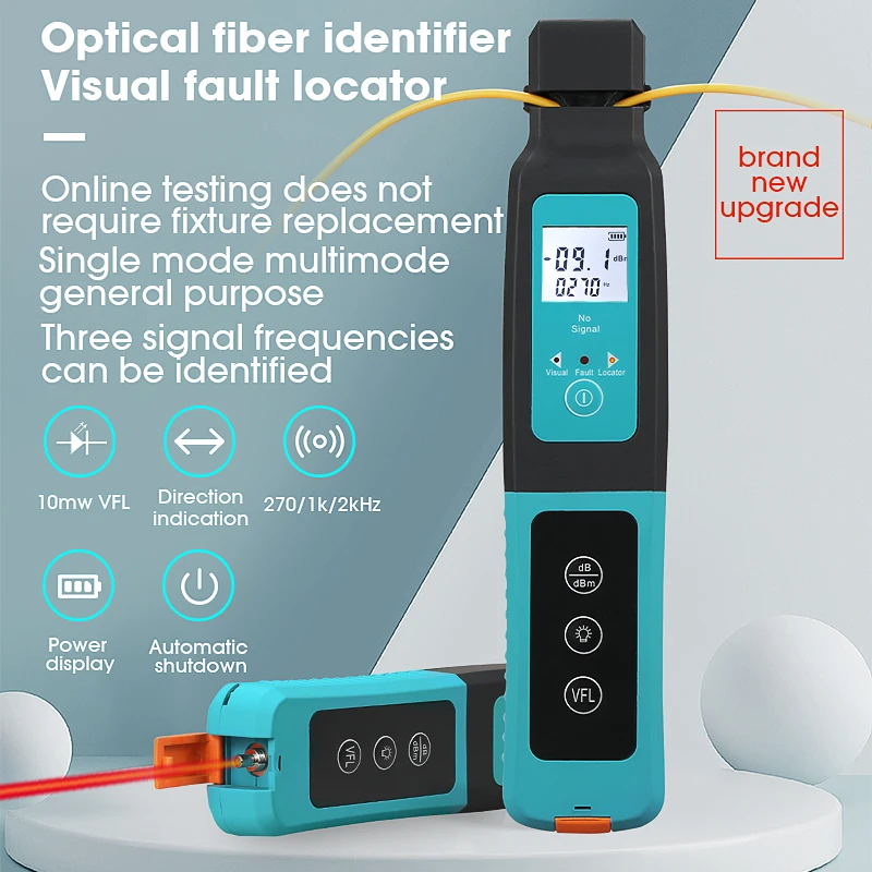 Fiber Optic Identifier Live Fiber Optical Identifier with Built in 10mw Visual Fault Locator
Fiber Optic Identifier Live Fiber Optical Identifier with Built in 10mw Visual Fault Locator